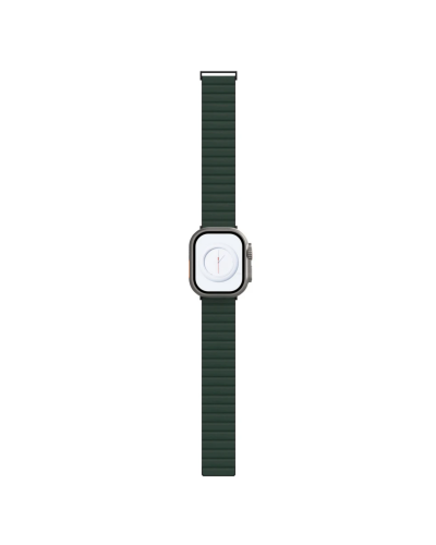 Pasek do Apple Watch 42-49MM JCPAL FlexDuo - Czarny/Ciemno zielony - zdjęcie 1