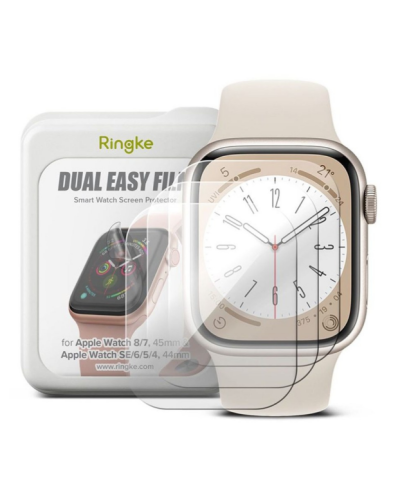Folia do Apple Watch 44/45 mm RINGKE DUAL EASY 3-PACK 8809881269559 - zdjęcie 1