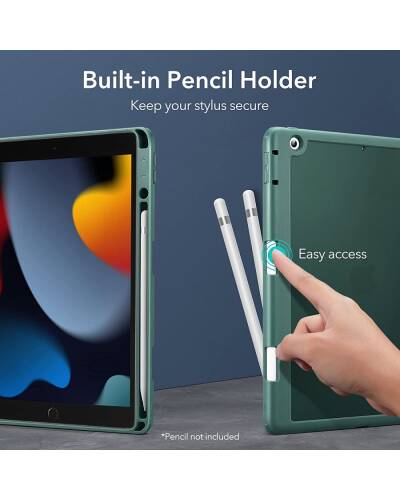 Etui do  iPad 10,2 ESR Rebound Hybrid Case Pro - Zielone - zdjęcie 3