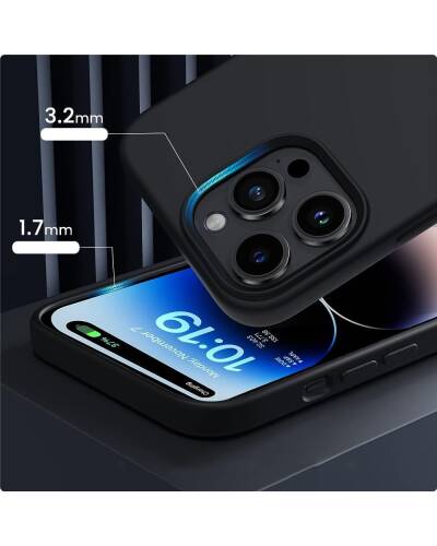 Etui do iPhone 15 Pro Tech-Protect Silicone MagSafe - czarne - zdjęcie 3