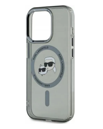 KLHMP15LHLSKCK Etui do iPhone 15 Pro Karl Lagerfeld IML Metal MagSafe czarne Kraków - zdjęcie 2