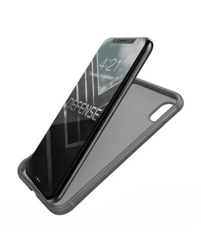 X-Doria Defense Lux Wood - Etui aluminiowe iPhone X z prawdziwym drewnem (Rosewood) - zdjęcie 4
