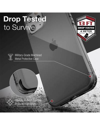 Etui do iPhone 13 Pro X-Doria Raptic Air (Drop Tested 4m) Smoke - zdjęcie 5