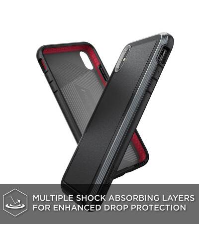 Etui do iPhone Xs Max X-Doria Defense Ultra - czarne  - zdjęcie 4