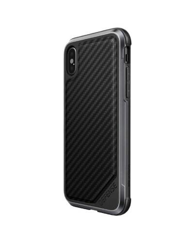 Etui do iPhone Xs / X X-Doria Defense Lux -  czarny karbon - zdjęcie 2