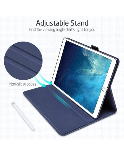 Etui do iPad 10.2 ESR SIMPLICITY PENCIL - niebieskie  - zdjęcie 2