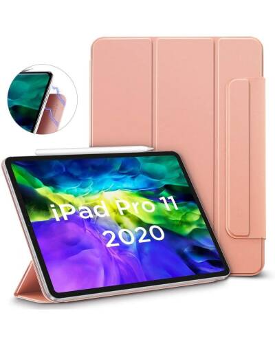 Etui do iPad Pro 11 2018/2020 ESR REBOUND MAGNETIC - różowe - zdjęcie 1