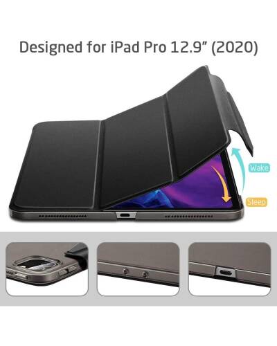 Etui do iPad Pro 12.9 2018/2020 ESR Yippee - czarne - zdjęcie 5