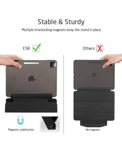 Etui do iPad Pro 12.9 2018/2020 ESR Yippee - czarne - zdjęcie 8