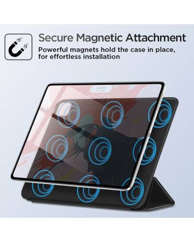 Etui do iPad Pro 12,9 2018/2020 ESR REBOUND MAGNETIC - czarne - zdjęcie 2