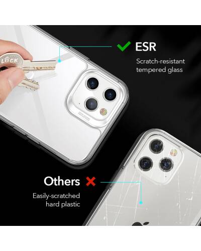 Etui do iPhone 12/12 Pro ESR Ice Shield - przezroczyste - zdjęcie 5