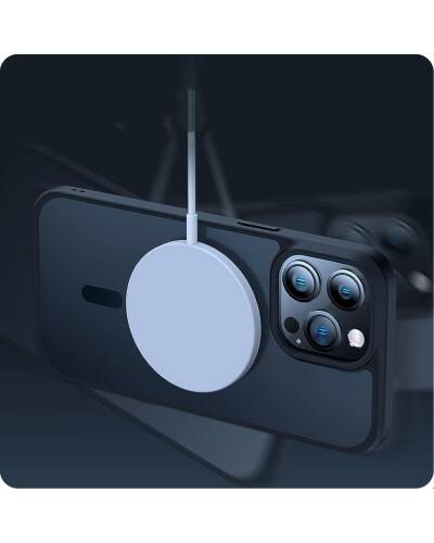 Etui do iPhone 15 Tech-Protect Magmat MagSafe - Przeźroczysty/czarny - zdjęcie 4