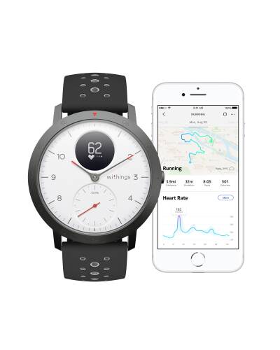 Smartwatch z pomiarem pulsu Withings Steel HR Sport 40mm biały - zdjęcie 3