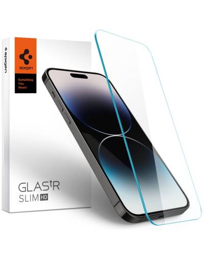 Szkło hartowane do iPhone 14 Pro Spigen - Glastr Slim  - zdjęcie 1