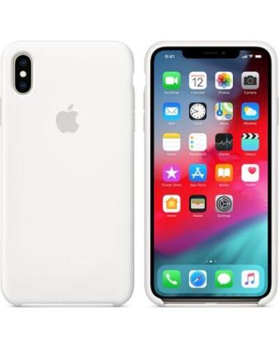 Etui do iPhone Xs Max Apple Silicone Case - white - zdjęcie 1