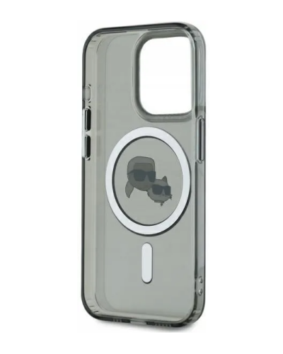 Warszawa Etui do iPhone 15 Pro Karl Lagerfeld IML Metal MagSafe czarne KLHMP15LHLSKCK - zdjęcie 3