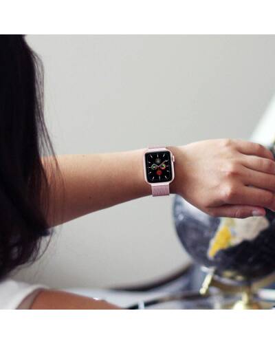 Branzoleta mediolańska do Apple Watch 44/45/49 mm Tech-Protect - różowe złoto - zdjęcie 4