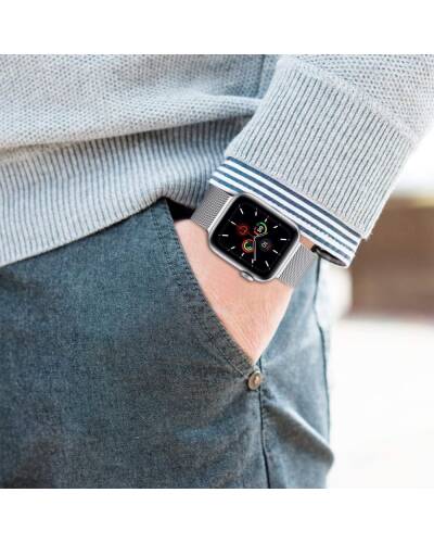 Branzoleta mediolańska do Apple Watch 44/45/49 mm Tech-Protect - różowe złoto - zdjęcie 6