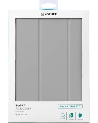 Etui do iPad Air/iPad 2017/2018 eSTUFF - srebrne - zdjęcie 2