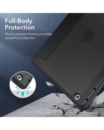 Etui do iPad 10,2 ESR Rebound Hybrid Case Pro - czarne - zdjęcie 5