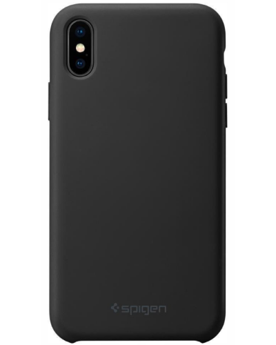 Etui do iPhone XS Max Spigen Silicone Black Kraków - zdjęcie 1
