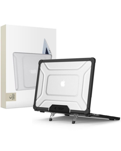 Kraków Obudowa Tech-Protect Smartshell Pro MacBook Air 13 M2 M3 M4 2023-2025 czarno przeżroczysta - zdjęcie 3