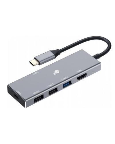 Przejściówka TB USB-C HUB 7w1 HDMI, USBx3, USB-C, SD/TF - zdjęcie 1