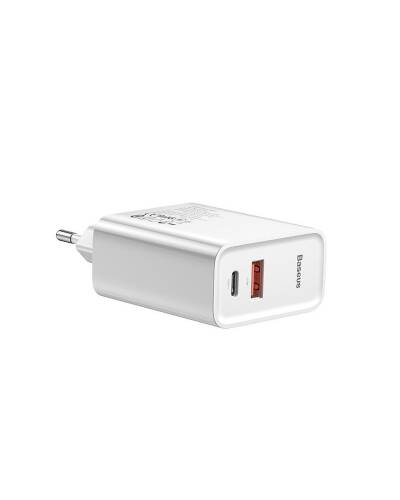 Ładowarka sieciowa BASEUS SPEED PPS QC3.0 + USB-C - biała  - zdjęcie 2