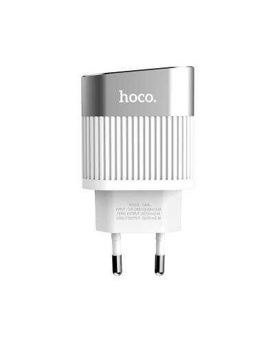 Ładowarka sieciowa do iPhone/iPad HOCO C40A - biała  - zdjęcie 1