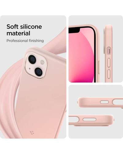 Etui do iPhone 13 Spigen Silicone Fit - różowe  - zdjęcie 5