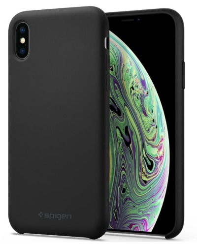 Etui do iPhone XS Max Spigen Silicone Black Warszawa - zdjęcie 2