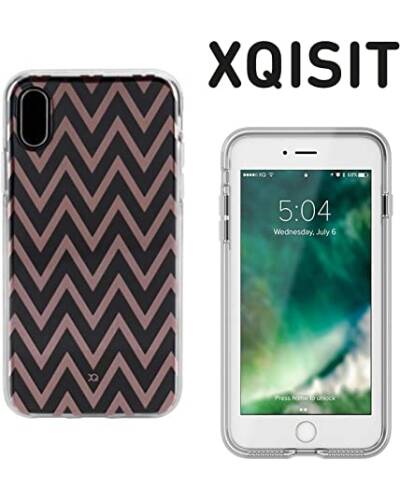 Etui do iPhone X/XS XQISIT Flex Shell zygzaki  - zdjęcie 2