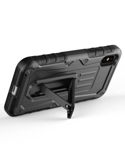 Etui do iPhone X/Xs Zizo Heavy Duty Armor Case - czarne - zdjęcie 3