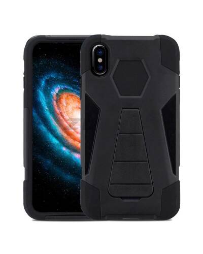 Etui iPhone X/Xs Zizo Dual Layered Hybrid Cover - czarne - zdjęcie 1