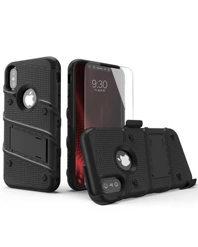 Etui do iPhone X/Xs Zizo Bolt Cover - czarne - zdjęcie 2