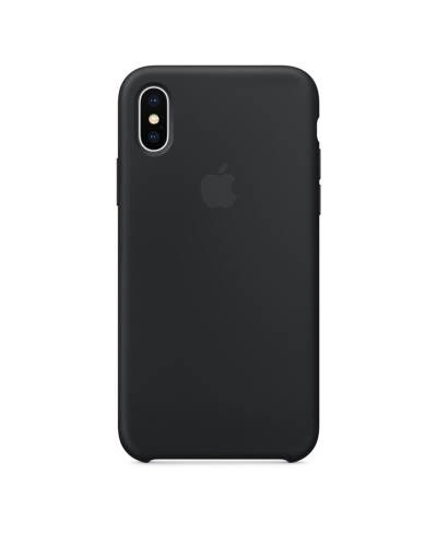 Apple Silicone Case - Silikonowe etui iPhone X (czarny) - zdjęcie 2