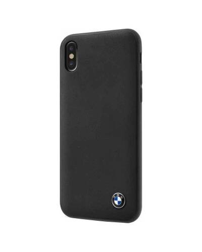 Etui do iPhone X BMW Leather Signature - czarne - zdjęcie 1