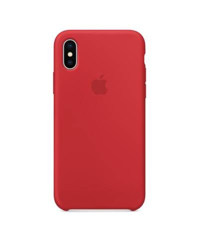 Apple Silicone Case - Silikonowe etui iPhone X (czerwony) (PRODUCT)RED - zdjęcie 2