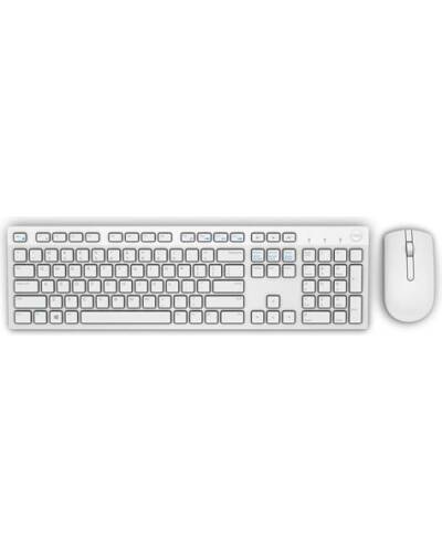 Klawiatura Dell Wireless Keyboard and Mouse KM636 - Biała - zdjęcie 1