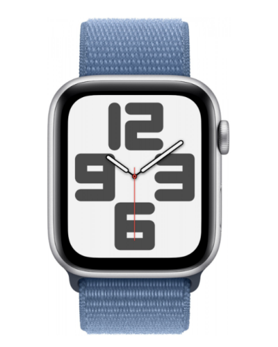  Apple Watch SE2 44mm aluminium srebrny Rzeszów z paskiem sportowym w kolorze sztormowego błękitu - zdjęcie 2