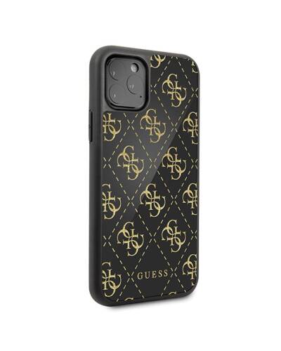Etui do iPhone 11 Pro Guess 4G Double Layer Glitter Case czarne - zdjęcie 6