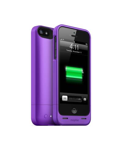 Etui z baterią 1500mAh do iPhone 5/5S/SE Mophie Juice Pack Helium - fioletowe - zdjęcie 1