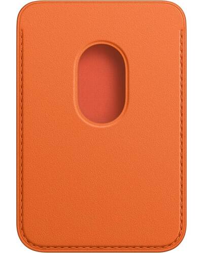 Apple skórzany portfel z MagSafe FindMy - pomarańczowy - zdjęcie 3