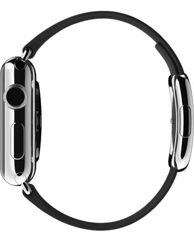 Pasek do Apple Watch 38/40mm Apple Modern Buckle (S) - czarny - zdjęcie 5