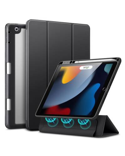 Etui do iPad 10,2 ESR Rebound Hybrid Case Pro - czarne - zdjęcie 1
