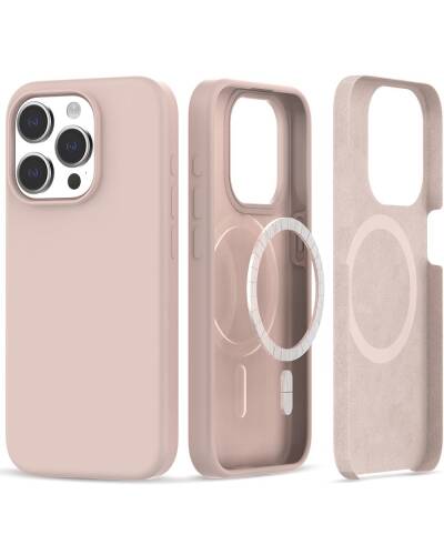 Etui iPhone 15 Pro Tech-Protect Silicone MagSafe - Różowe  - zdjęcie 1