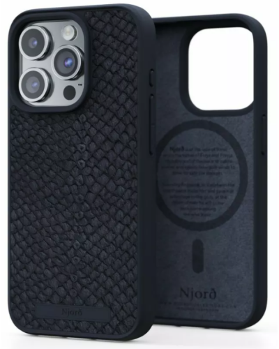 8720574621938 Etui iPhone 15 Pro Njord Salmon Leather MG black Rzeszów - zdjęcie 2
