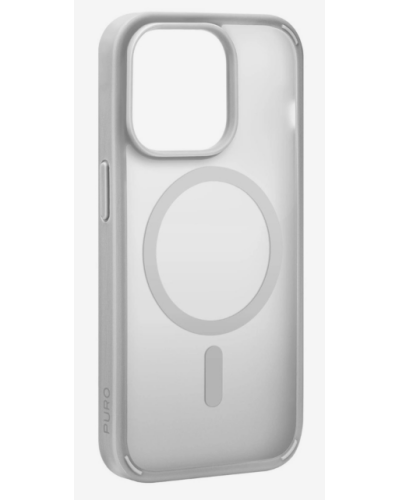PUIPC15P67GRADIENTSI Etui do iPhone 15 Pro Max PURO Gradient MagSafe srebrne - zdjęcie 1