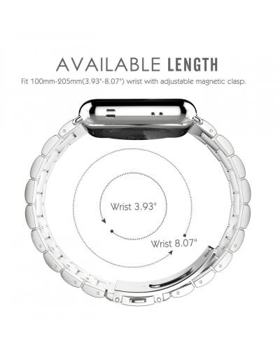 Bransoleta do Apple Watch 42/44mm TECH-PROTECT Stainless -srebrna - zdjęcie 3