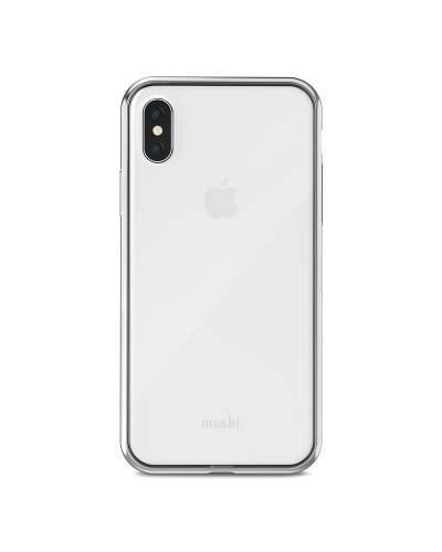 Etui do iPhone X/Xs Moshi Vitros - srebrne - zdjęcie 1